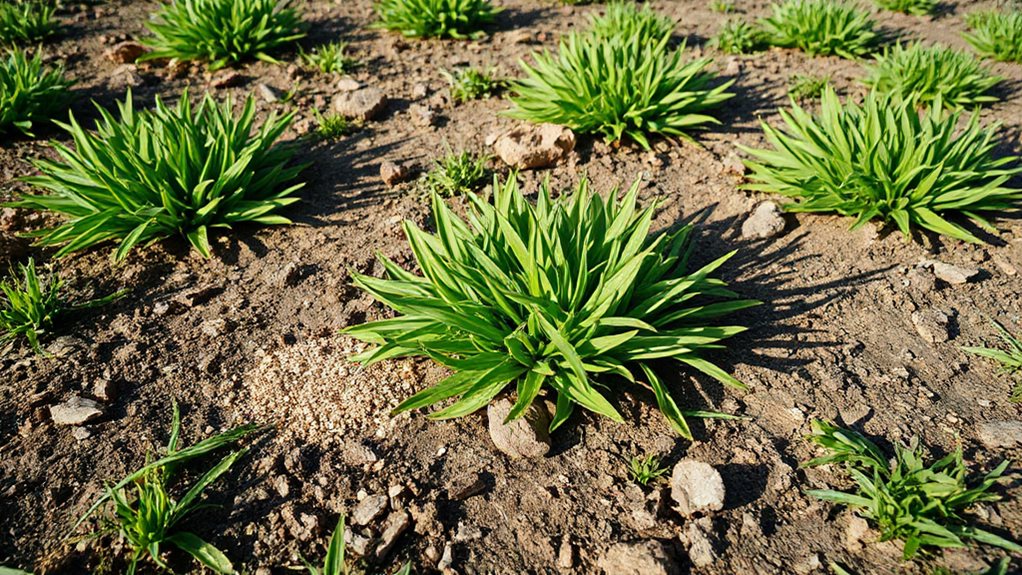 core aeration seed into holes