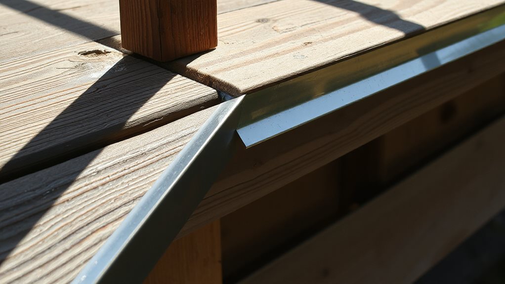 deck flashing protects against water intrusion