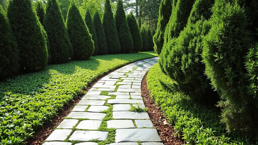 deep rooted groundcovers with mulch