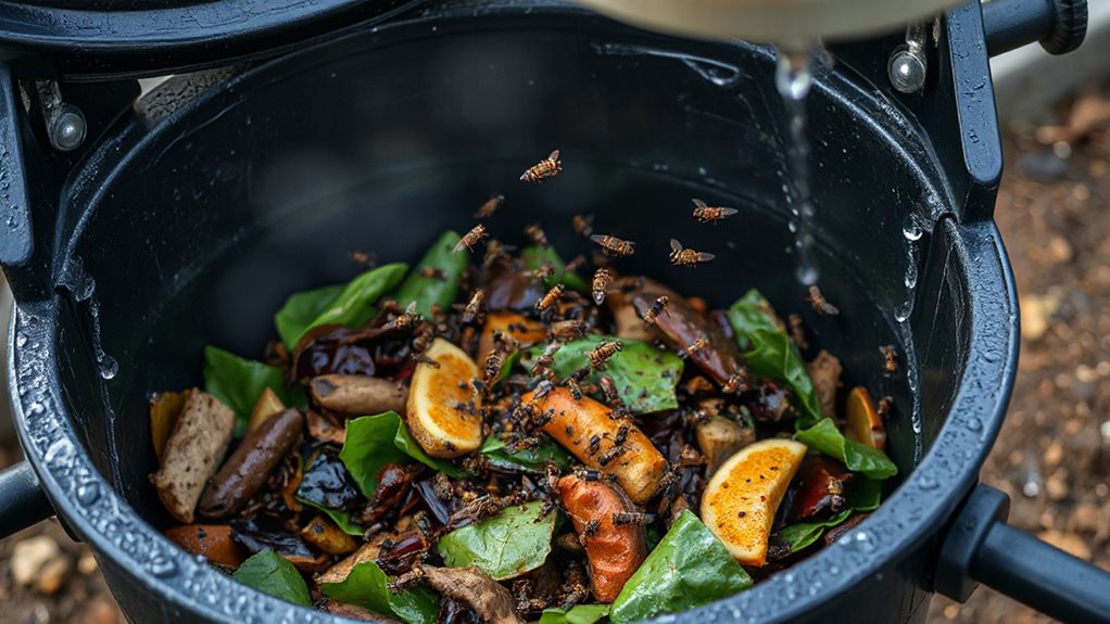 excess moisture invites flies anaerobic compost