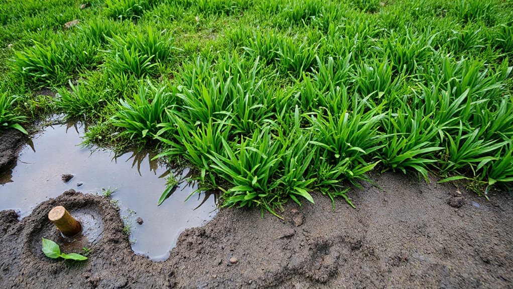 fix soggy lawn areas with drainage