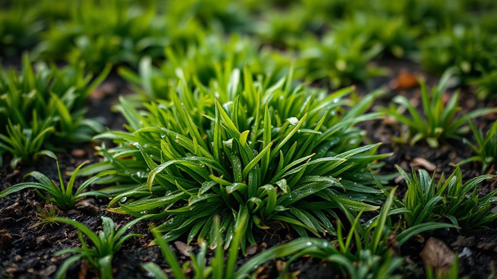 flat clumpy turf invaders crabgrass nutsedge
