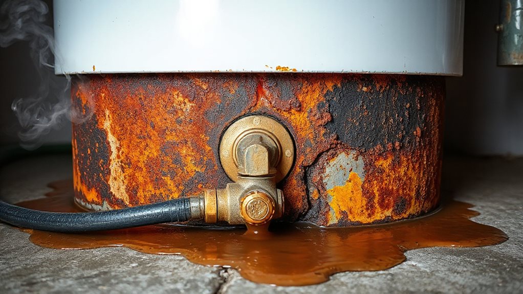 flush sediment from gas heater regularly