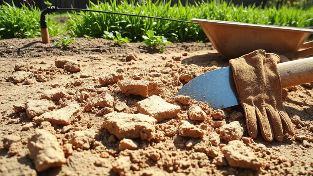 gypsum improves sodium heavy clay soils