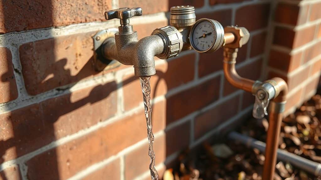mineral buildup and blocked hose connections