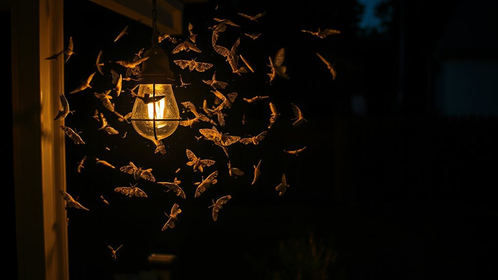 moths misled by artificial glare
