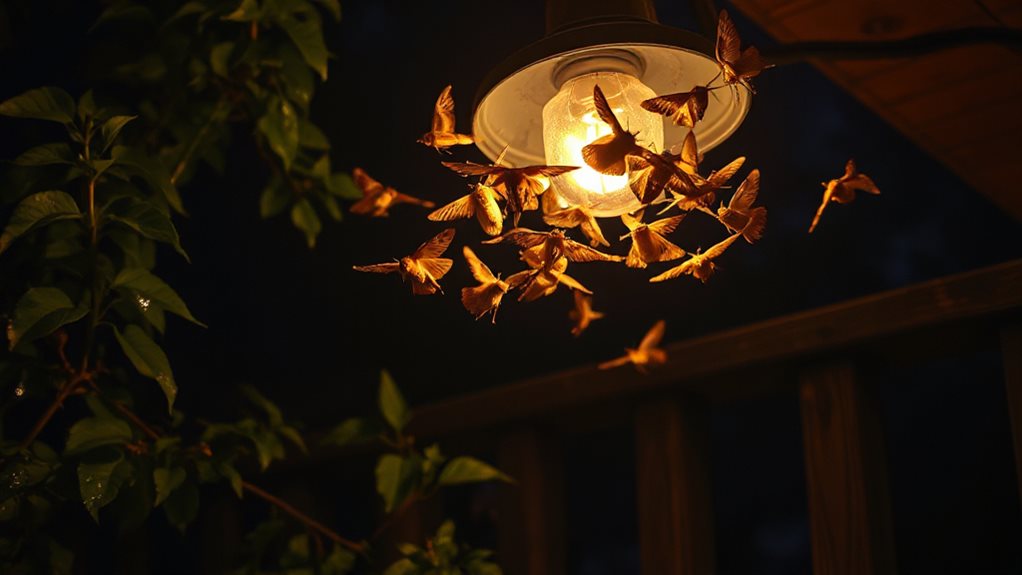 moths misnavigate toward artificial uv lights