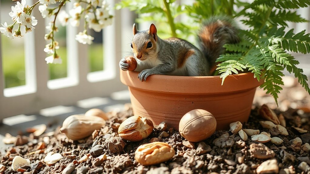 nuts stashed vs eaten