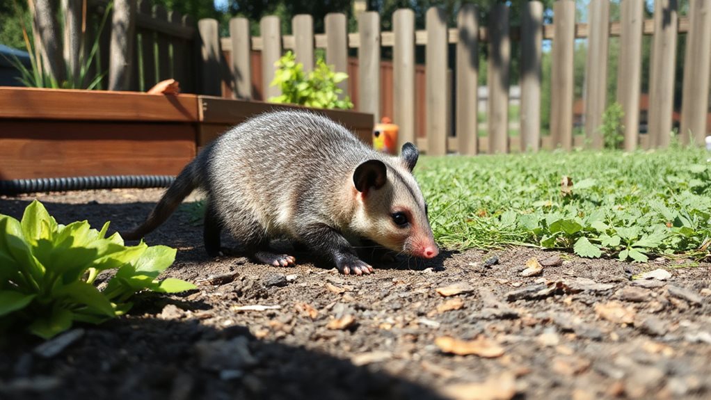 opossums raid gardens dig holes
