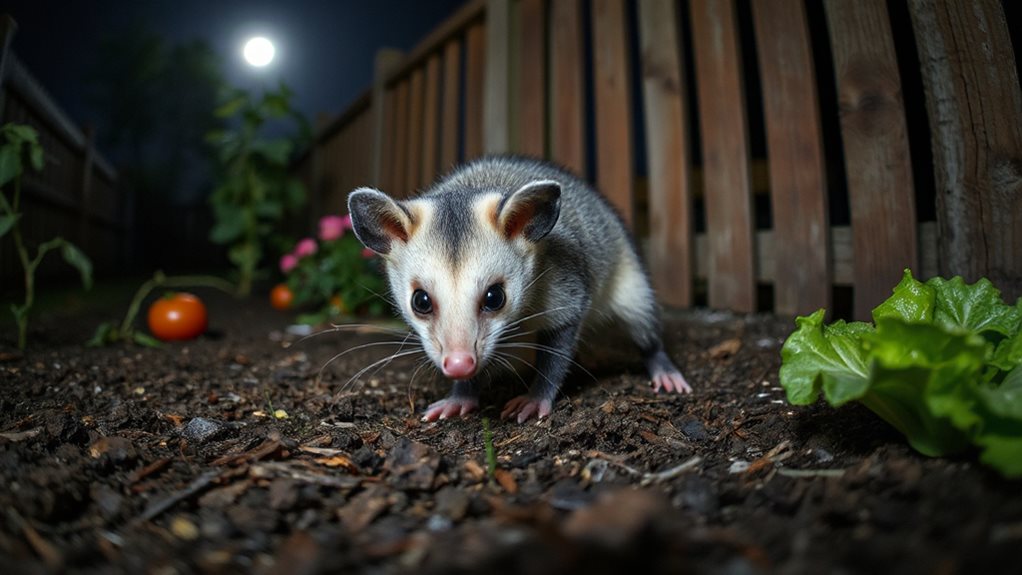 opossums remove garden attractants