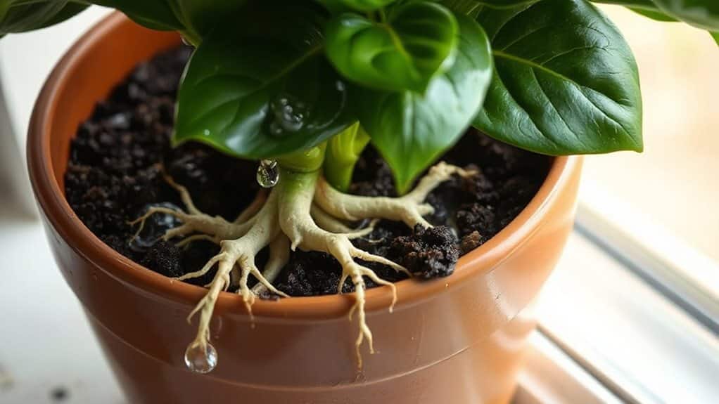 over watering causes root rot risk