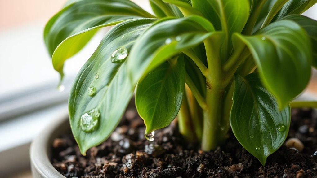 overwatering causes root suffocation symptoms