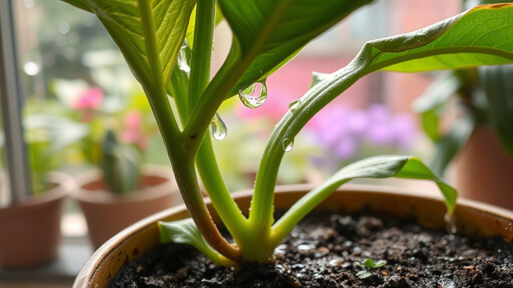 plants wilt briefly after watering