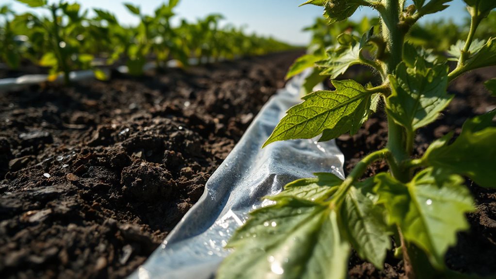 plastic film mulch fosters fusarium moisture pockets