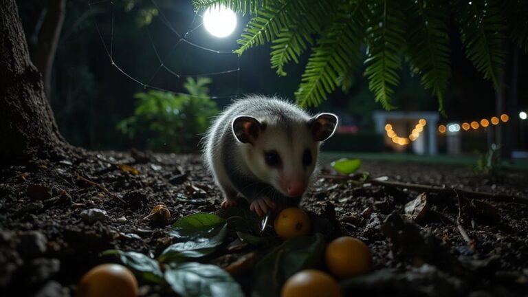 possums dig in gardens
