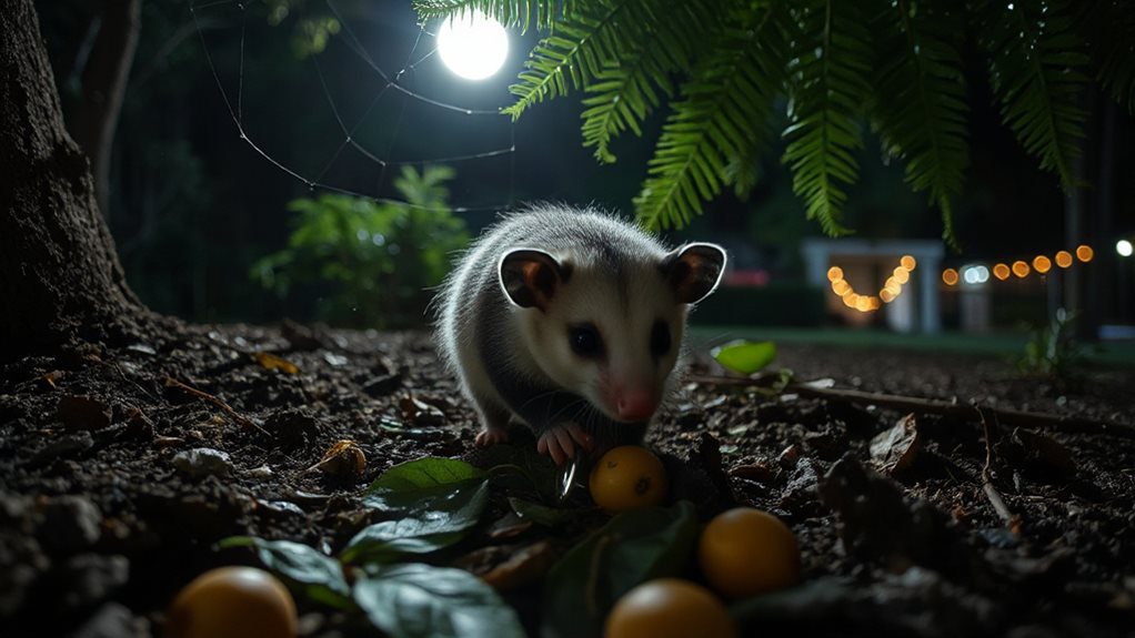 possums dig in gardens