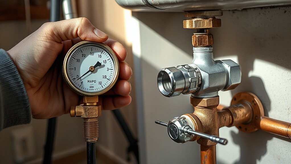 pressure gauge prv adjustment 40 psi