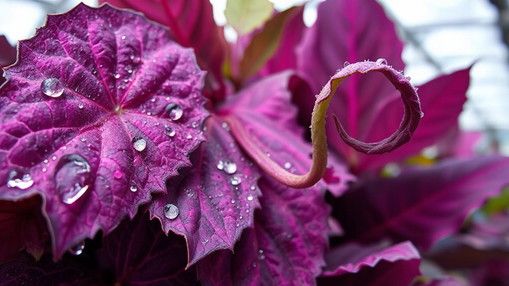 reasons for leaves turning purple color