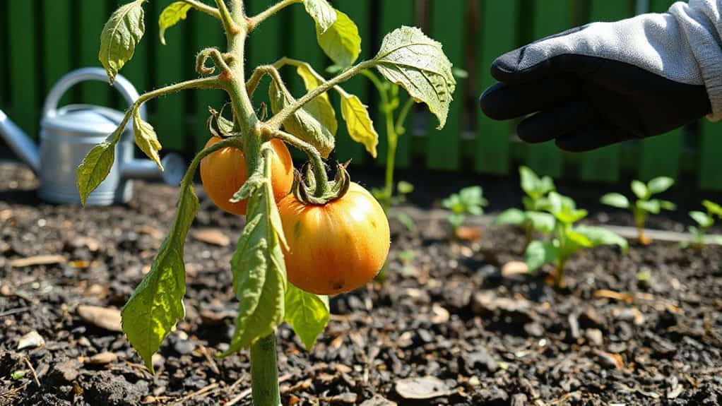 reviving wilted tomato plant
