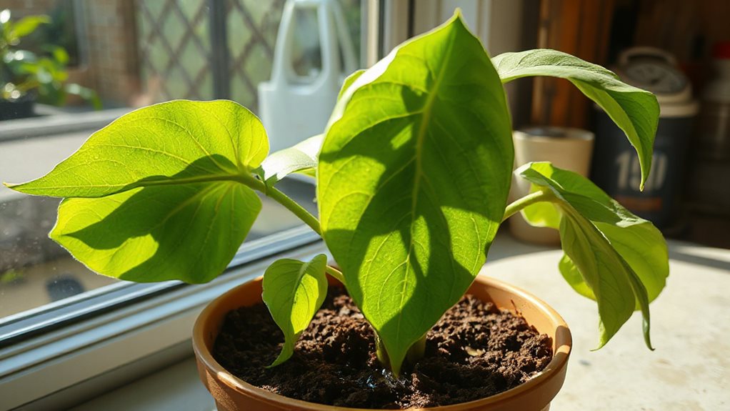 soil moisture guides watering