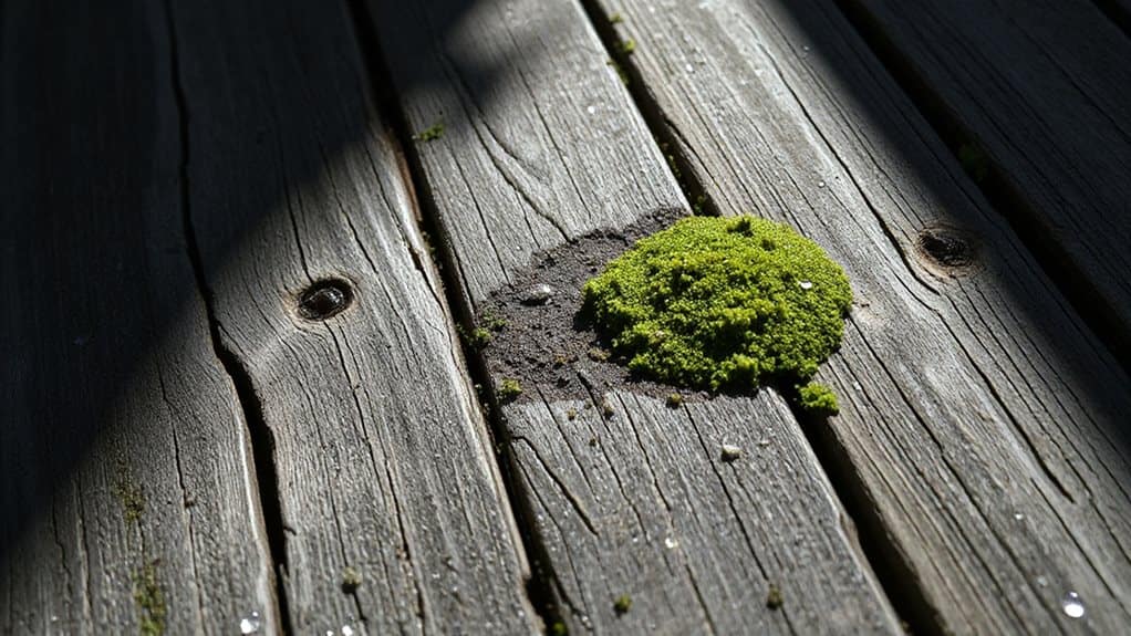spot algae moss and mold