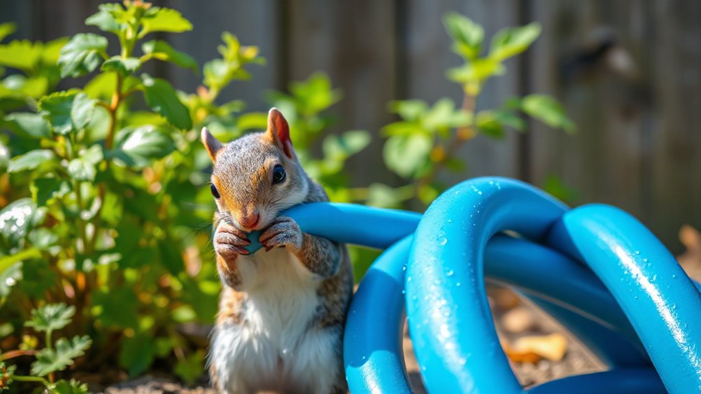 squirrels chew hoses during shortages