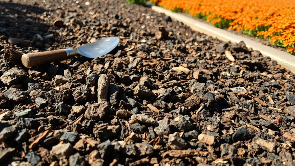 squishy mulch needs fluffing