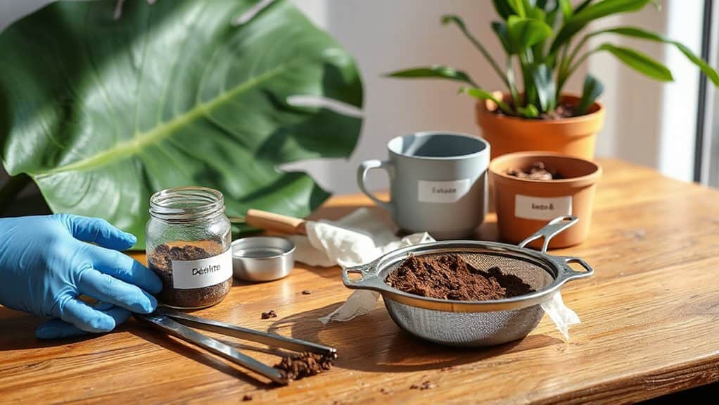 sterilize tools soil before repotting