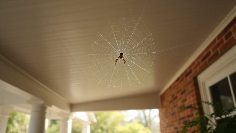 stopping porch web spiders ceiling habits