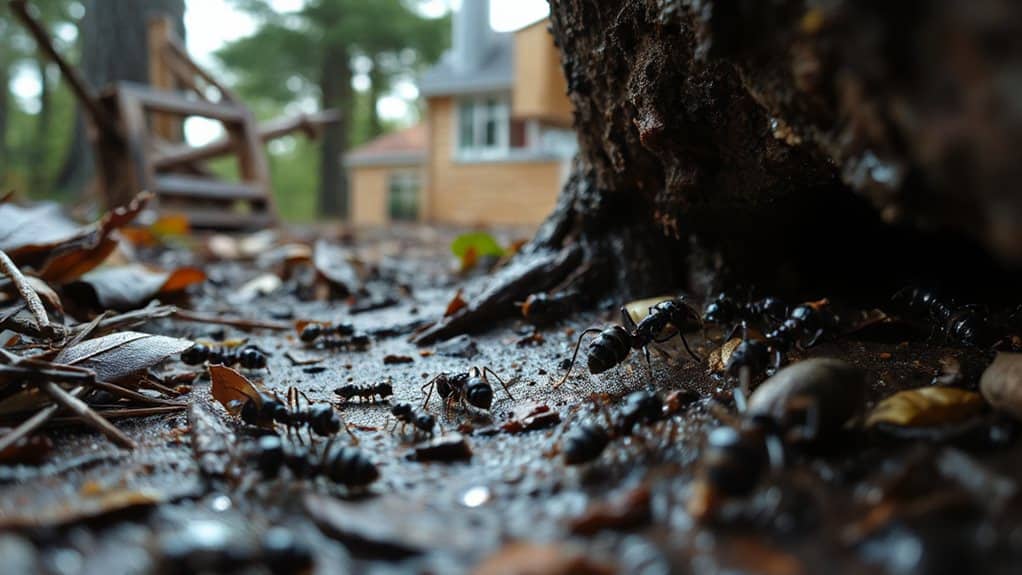 storm driven ants raid kitchens