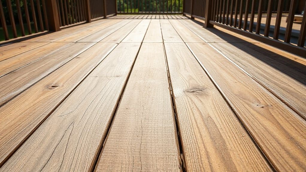sunlight causes composite decking fading