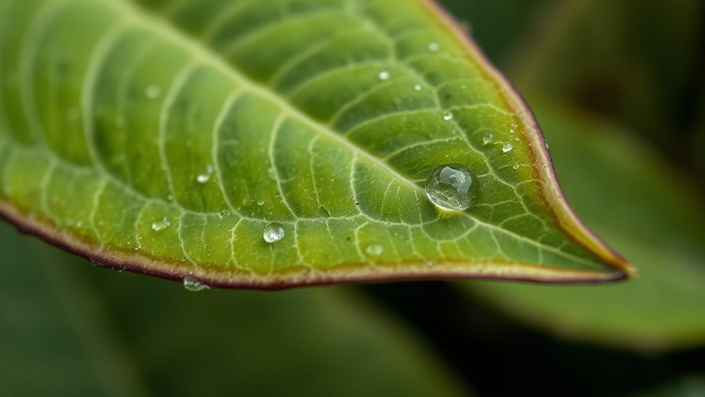 tap water browns spider plant margins