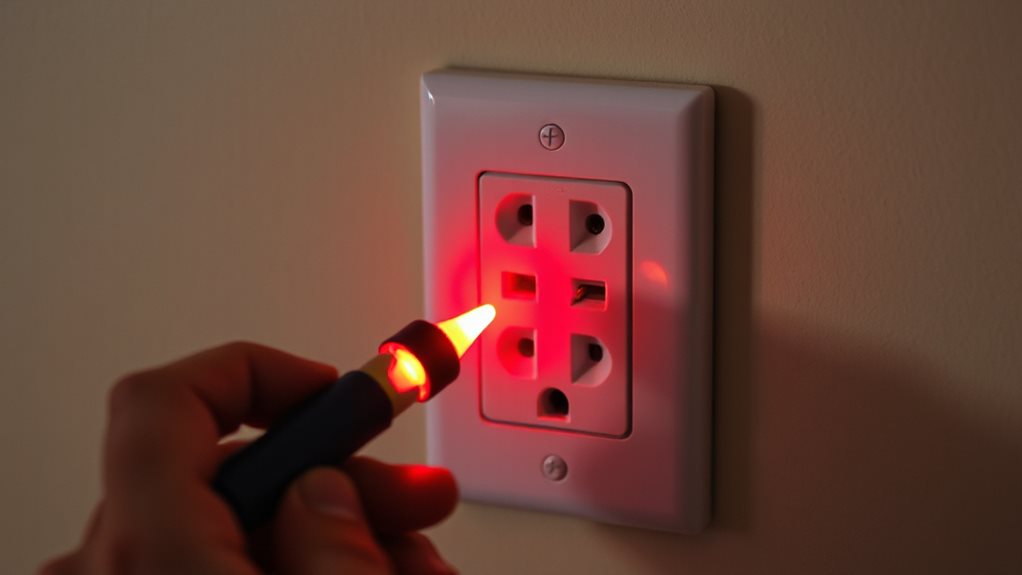 testing outlet power safely with a tester