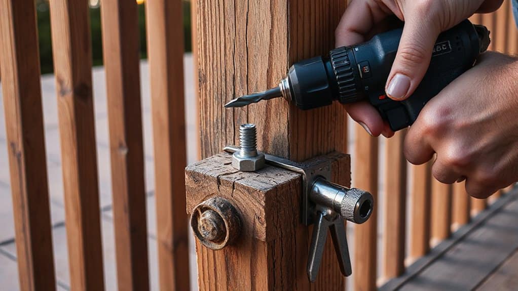 tighten lag screws snugly