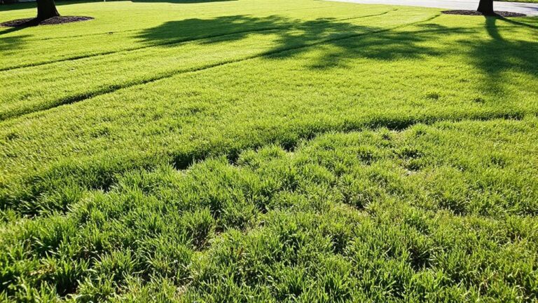 uneven growth patterns in lawns