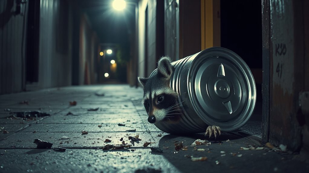 urban raccoons learn to open cans