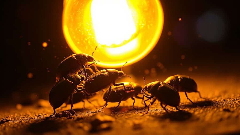 uv blue light attracts beetles most