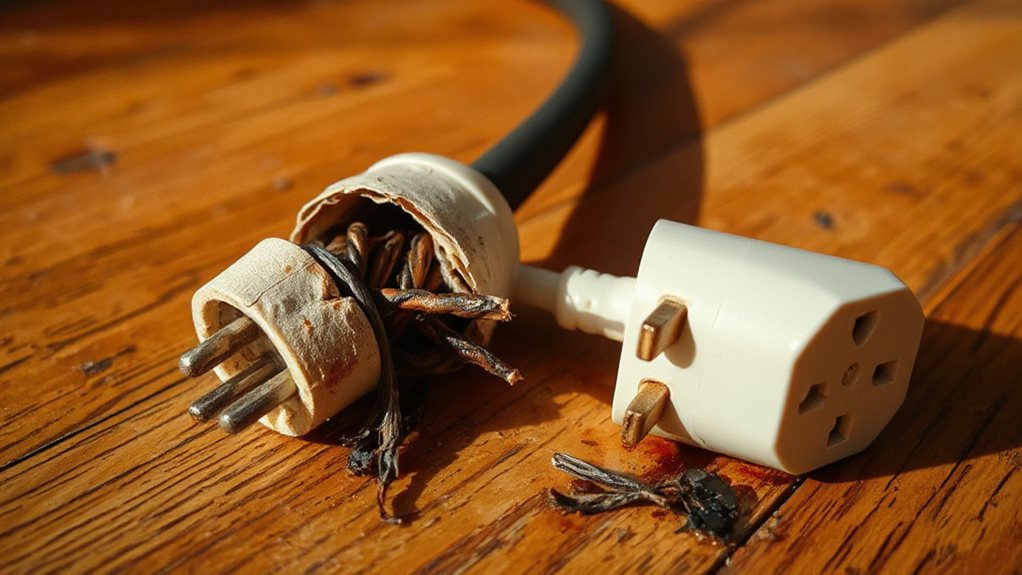 warm damaged cords signal danger immediately