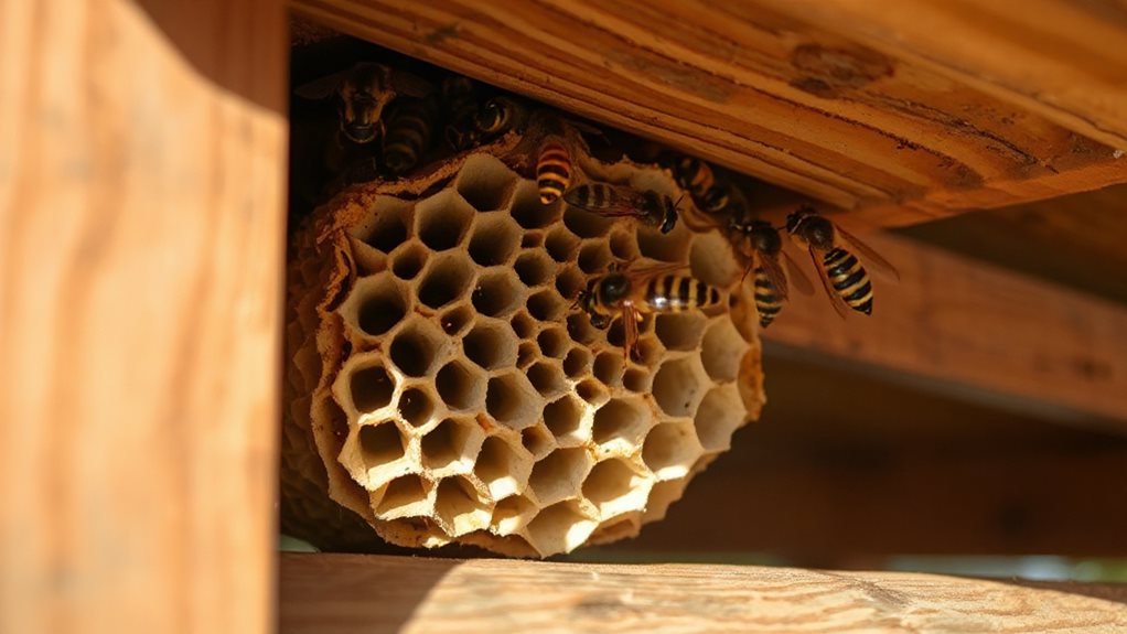 wasp species under decks