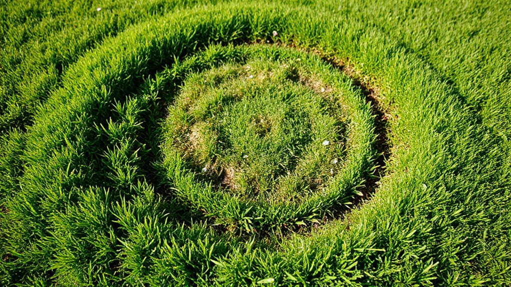 why does grass brown in circles
