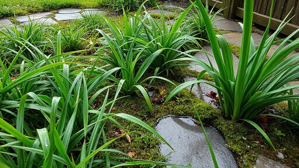 why does my backyard stay wet after rain