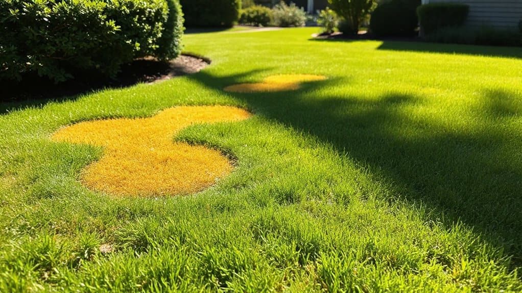 why is my lawn turning yellow