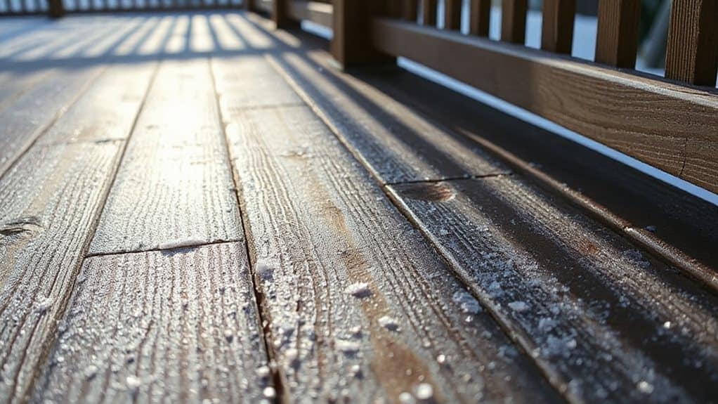 winter deck safety prevent slipping