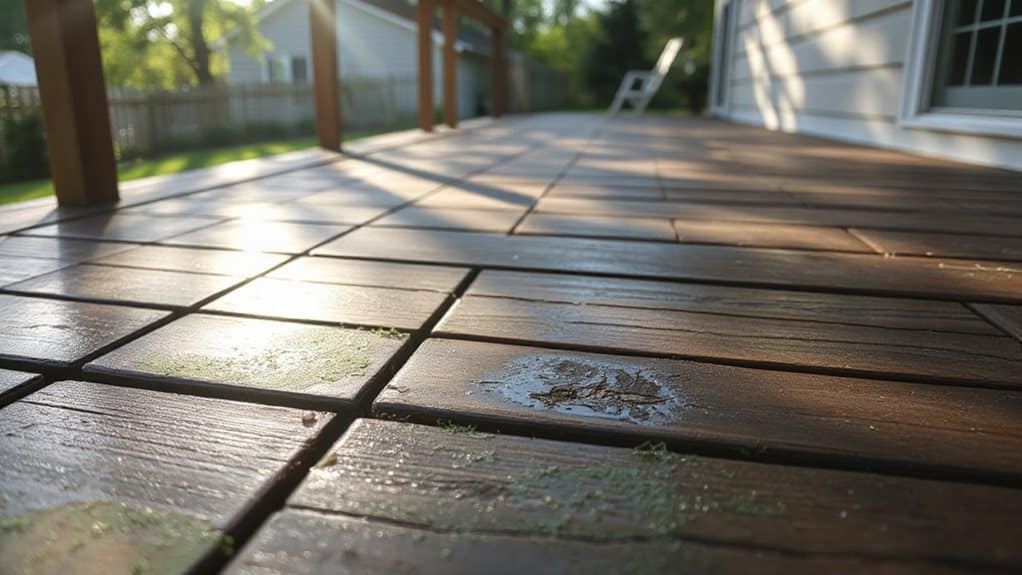 year round algae free deck maintenance