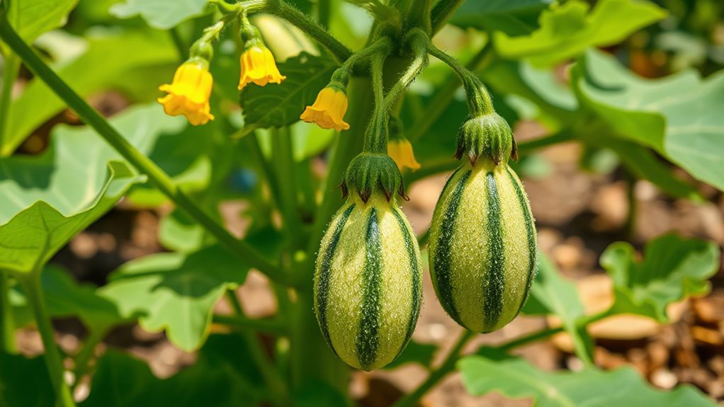 zucchini requires pollinators and heat management