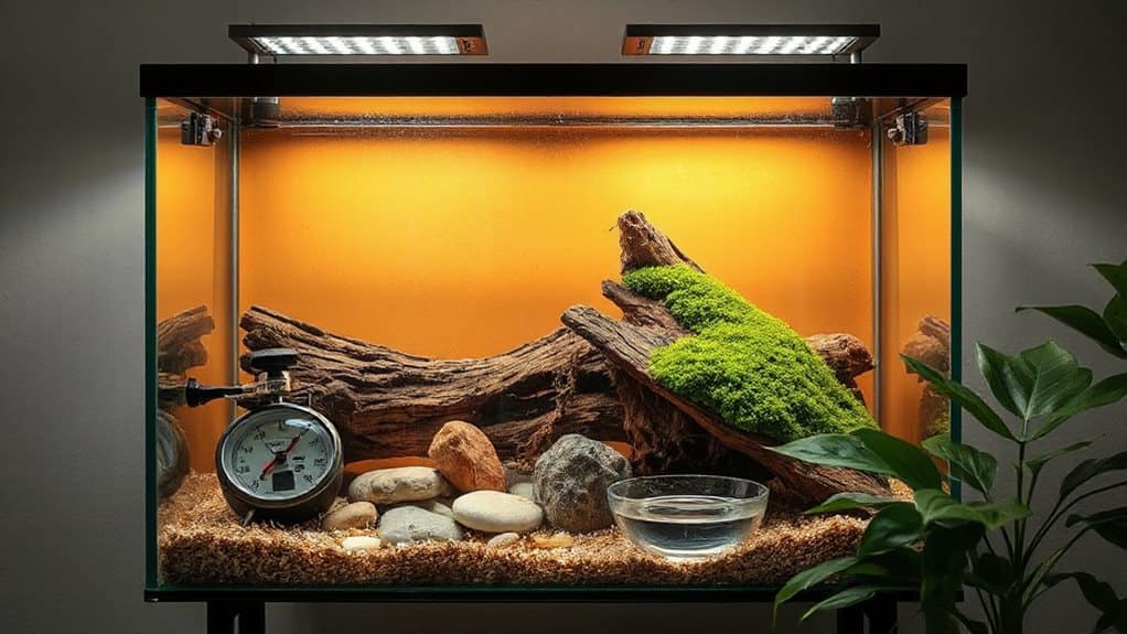 40 gallon ball python setup