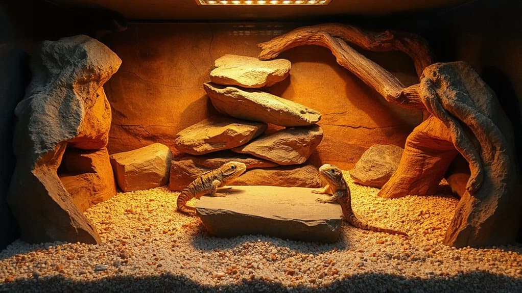 cool side hides basking logs