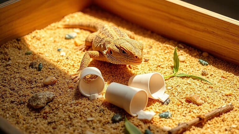 fun bearded dragon dig box