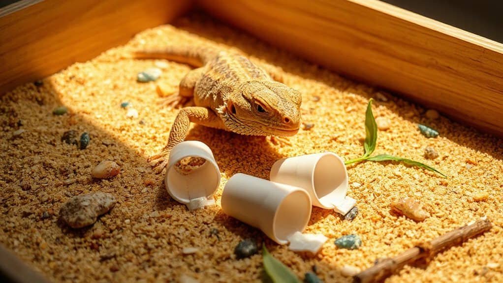 fun bearded dragon dig box