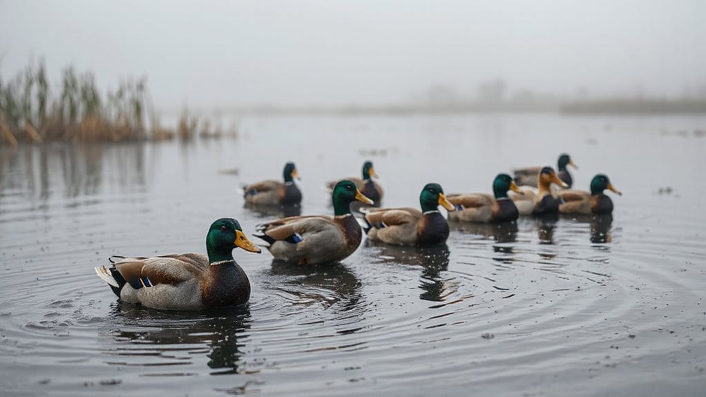 rain boosts duck flight timing
